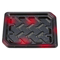 シーピー化成 寿司容器 SF結波34 蛍火赤 本体 027853400A635 1ケース(600個(50個×12))（直送品）