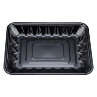 シーピー化成 発泡トレー 新L大29-22-35 黒 0518292250520 1ケース(400個(50個×8))（直送品）