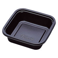 福助工業 軽食容器 フルレンジTR-62H 黒 0592870 1ケース(900個(50個×18))（直送品）