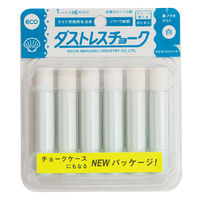 友屋 売場備品 ダストレスチョーク 6本パック ホワイト 13909*** 1ケース(10個)（直送品）