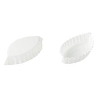 天満紙器 菓子容器 PTL08340-W 木の葉 白無地 200枚 1501650 1ケース(30個)（直送品）