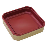 アクタ 折箱 ワン折重隅切50A 杉赤 本体 2000020822 1ケース(240個(40個×6))（直送品）