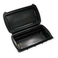 アクタ 弁当容器 TA70-200A(75) 黒 2000022235 1ケース(200個(50個×4))（直送品）