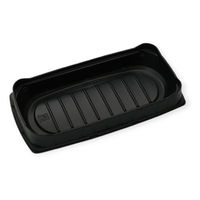 アクタ 200-75中皿 黒 2000022251 1ケース(200個(50個×4))（直送品）