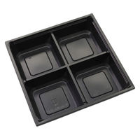 アクタ 折箱 ワン折重60×60C 黒底 2000022779 1ケース(400個(50個×8))（直送品）