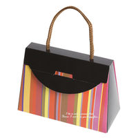 ヤマニパッケージ ギフト箱 ハンディーバッグ ストライプM 20-1533 1ケース(100個(50個×2))（直送品）