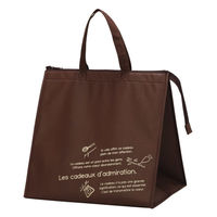 ヤマニパッケージ 保存・保冷用品 クールバッグ ブラウン L 20-1548BR 1ケース(50個(5個×10))（直送品）