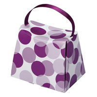 ヤマニパッケージ ギフト箱 シェリーバッグ パープル 20-2111 1ケース(100個)（直送品）