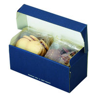 ヤマニパッケージ ギフト箱 ボンデガトー小ブルー 20-251 1ケース(100個)（直送品）