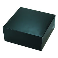 ヤマニパッケージ ギフト箱 カラースクエア150 ブラック 20-435BL 1ケース(200個(50個×4))（直送品）