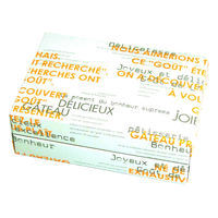 ヤマニパッケージ 贈答箱 ギフトBOX メランジェ 特小 オレンジ 20-464OR 1ケース(100個(50個×2))（直送品）