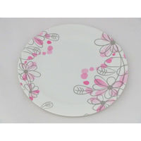 ニシキ オードブル容器 洋皿(22)フラワーピンク 2103227310 1ケース(200個(25個×8))（直送品）