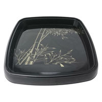 ニシキ 寿司桶 うるし角鉢(30)竹 2155304000 1ケース(60個(10個×6))（直送品）