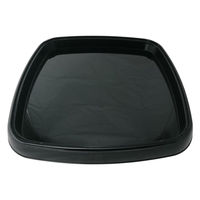 ニシキ 寿司桶 うるし角鉢(40)黒 2155400600 1ケース(20個(10個×2))（直送品）