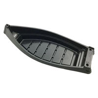 ニシキ 刺身容器 千石舟(中)本体 黒 2901800600 1ケース(240個(20個×12))（直送品）