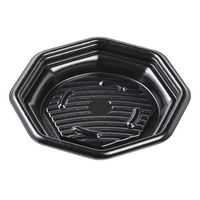 エフピコ 惣菜容器 MFPグラブ八角 18-18 本体 黒 4M991818 1ケース(600個(50個×12))（直送品）