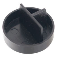 友屋 H型パイプ Mk-2 専用キャップ ブラック 51277BLK 1ケース(1個)（直送品）