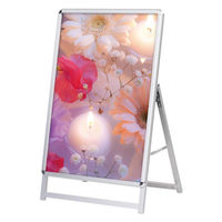 友屋 A型ボード スリムグリップA A1 ロー片面シルバー 56980A1S 1ケース(1個)（直送品）