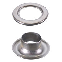 友屋 イベント用品 ハトメ 真鍮アイレットシルバー(100ケ入)φ10 58445N25 1ケース(1個)（直送品）