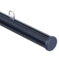 友屋 売場備品 アルミH型パイプ 25-620 ブラック 60178BLK 1ケース(1個)（直送品）