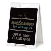 友屋 A型ボード メッセージプレート SP-71 ホワイト 両面 チョーク用 61627-08 1袋(1個)（直送品）