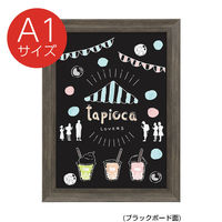 友屋 販促用品 NYワイドコルク&ブラックボード A1 グレー 62041A1G 1ケース(1個)（直送品）