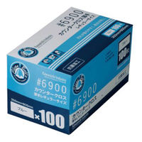 川西工業 6900 カウンタークロス薄手 レギュラーサイズ ブルー 100枚入 1ケース(12個)（直送品）