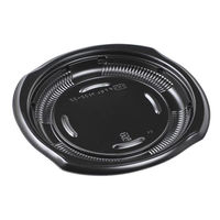 エフピコ 弁当容器 FTセレクト22-22内嵌本体 黒 78120222 1ケース(400個(50個×8))（直送品）