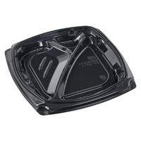 エフピコ 弁当容器 MSDエリッシュ22-22-1 黒 7M102221 1ケース(600個(50個×12))（直送品）