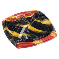 エフピコ 弁当容器 MSDエリッシュ23-23-1 はけ嵐赤 7M112331 1ケース(400個(50個×8))（直送品）