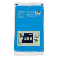 ジャパックス LDゴミ袋 P-71 業務用 70L 青 10枚 1ケース(40個)（直送品）