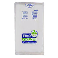 ジャパックス LDゴミ袋 PS96 プライスター 90L 3層 半透明 エコ 10枚 1ケース(50個)（直送品）