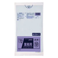 ジャパックス LDゴミ袋 TM758 強力ゴミ袋 70L 透明 10枚 1ケース(50個)（直送品）