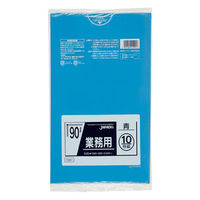 ジャパックス LDゴミ袋 TM91 強力ゴミ袋 90L 青 10枚 1ケース(30個)（直送品）
