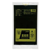 ジャパックス LDゴミ袋 TM92 強力ゴミ袋 90L 黒 10枚 1ケース(30個)（直送品）