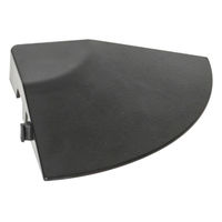 友屋 売場備品 アドフロアシステム コーナーパーツ 黒 62390-05 1ケース(10個)（直送品）