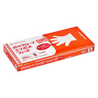 パックスタイル 使い捨て手袋 ポリ手袋ライトフィット箱入 半透明 S 00768651 1ケース(6000個(100個×60))（直送品）