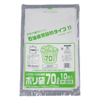 福助工業 LDゴミ袋 ポリ袋(ゴミ袋) LD35-70 半透明 10枚入 0391603 1ケース(30個)（直送品）
