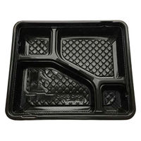 エフピコチューパ 弁当容器 CY-2-1 黒セット(OPS) CP520503 1ケース(400個(50個×8))（直送品）