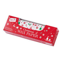 天満紙器 クッキングシート XW300BワックスペーパーBOX クリスマスカラー 6090630 1ケース(2500個(50個×50))（直送品）