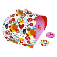 ヤマニパッケージ ギフト箱 バルーンBOX エスペシャリーフォーユーレッド 20-725 1ケース(100個)（直送品）