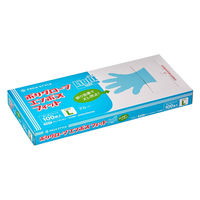 パックスタイル 使い捨て手袋 ポリ手袋ライトフィット箱入 青 L 00768648 1袋(100個)（直送品）