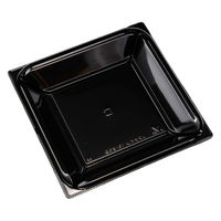 リスパック 惣菜容器 バイオ リファイン 16-25B 黒 PBPW221 1袋(50個)（直送品）