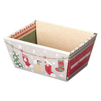 ヤマニパッケージ ギフト箱 20-1957 くつしたバスケットS 1ケース(100個(50個×2))（直送品）