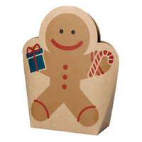 ヤマニパッケージ ギフト箱 20-2173 スタンドBOX ジンジャーマン 1ケース(100個(50個×2))（直送品）