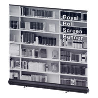 友屋 イベント用品 ロイヤルロールスクリーンバナー W1500 ブラック 55337-3B 1袋(1個)（直送品）