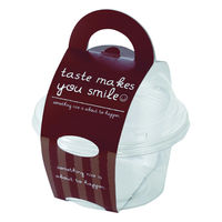 ヤマニパッケージ デザートカップ スマイルカップS ブラウン 20-431BR 1ケース(100個(50個×2))（直送品）