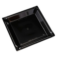 リスパック 惣菜容器 バイオ リファイン 20-25B 黒 PBPW381 1ケース(400個(50個×8))（直送品）