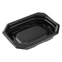 中央化学 軽食容器 TP デリグー 16-13F 黒 身 00808622 1ケース(1500個(50個×30))（直送品）