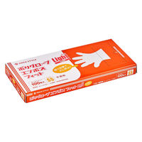 パックスタイル 使い捨て手袋 ポリ手袋ライトフィット箱入 半透明 SS 00768649 1袋(100個)（直送品）